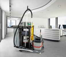 Reinigingswagen, Werkwagen PuriX Starter Set incl. stofzuiger Floory, Art. 013032